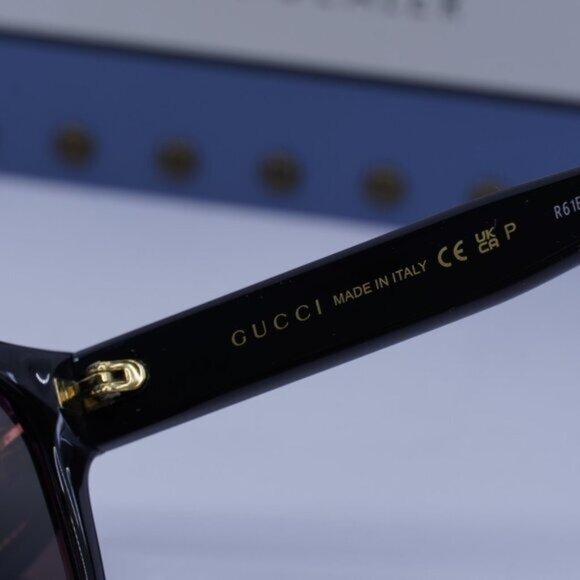 Gucci GG1857S 005 Square Sunglasses - Black\Grey Polarized - Picture 8 of 10